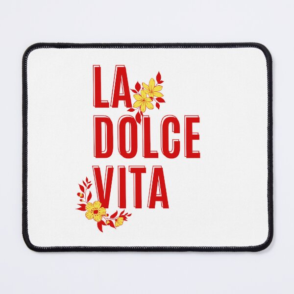 Item preview, La Dolce Vita Art Design Draw Street Art Text Phrase Quote designed and sold by BK-Fishing.