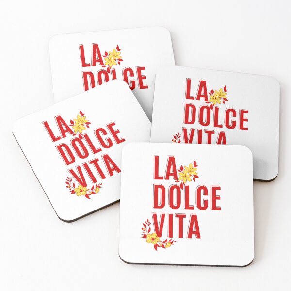Item preview, La Dolce Vita Art Design Draw Street Art Text Phrase Quote designed and sold by BK-Fishing.