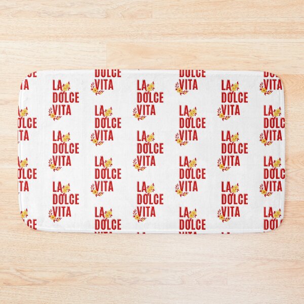 Item preview, La Dolce Vita Art Design Draw Street Art Text Phrase Quote designed and sold by BK-Fishing.