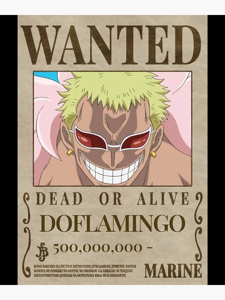 "WANTED DOFLAMINGO " Poster for Sale by sessako Redbubble
