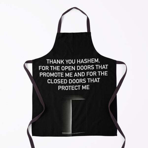 Item preview, Thank you Hashem for the open doors that promote me and for the closed doors that protect me  designed and sold by Stories To Inspire - Motivational Jewish Quotes.