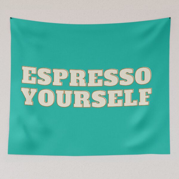 Item preview, Espresso Yourself Retro Vintage Funny Express Coffee Lover designed and sold by marie-inks.