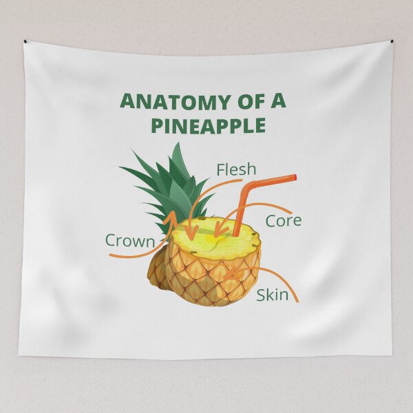 Item preview, Anatomy Of A Pineapple - Half Pineapple designed and sold by RockBeeDesigns.