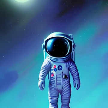 Artwork thumbnail, Space man by Rudih1