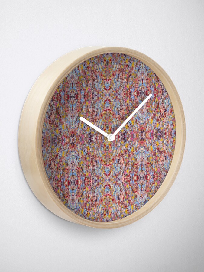 Thumbnail 2 of 4, Clock, Bamboo Shimmy designed and sold by gidgetlefleur.