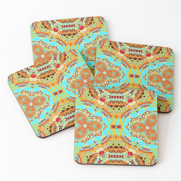 Item preview, HARMONIOUS COCKTAIL OF ARUBA SHELLFISH - UNFORGETTABLE ARUBA CHRISTMAS SOUVENIRS - ARUBAN PARADISE ISLAND ABSTRACT GEOMETRIC PAINTING - ARUBAN ABSTRACT FLAG INSPIRATION - ARUBA ONE HAPPY ISLAND. designed and sold by Ralek.