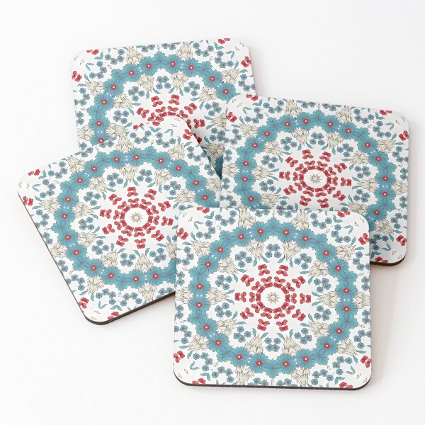 Item preview, Teal and Red Pinwheel designed and sold by Nadeasart.