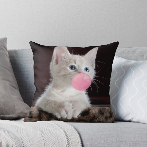 Item preview, White Kitten Chewing Bubble gum designed and sold by NinniSilver.