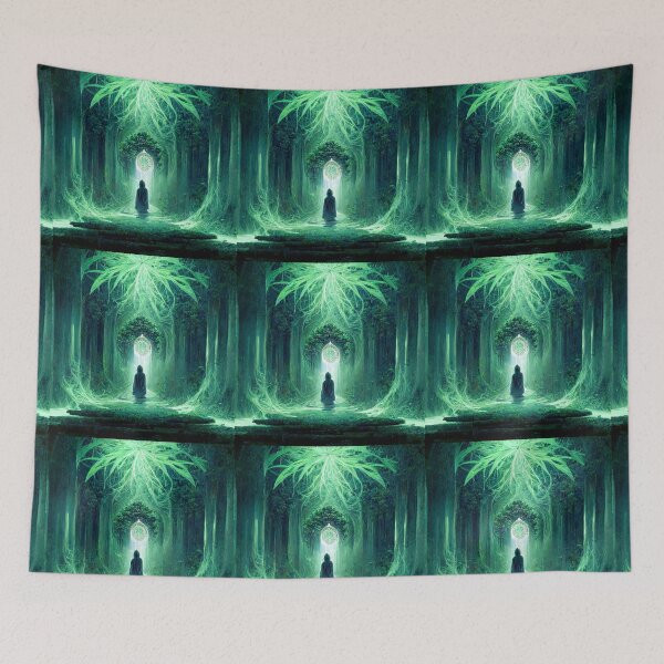 Item preview, Glowing Green Portal | Fantasy Art designed and sold by LenaKiagia.