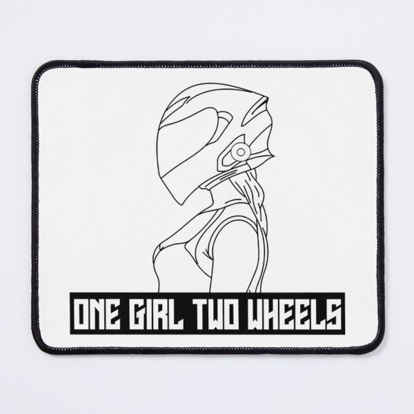 Item preview, Who Ride - one girl two wheels BIKER GIRL gift  designed and sold by Garrick Monahan.