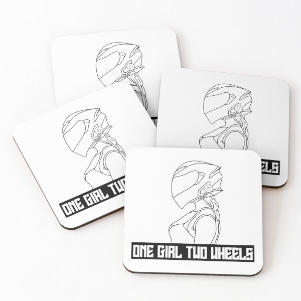 Item preview, Who Ride - one girl two wheels BIKER GIRL gift  designed and sold by Garrick Monahan.