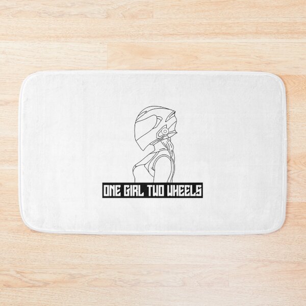 Item preview, Who Ride - one girl two wheels BIKER GIRL gift  designed and sold by Garrick Monahan.