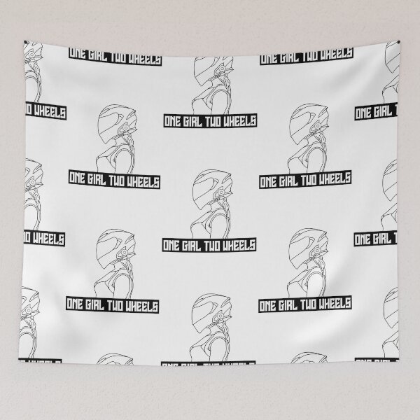 Item preview, Who Ride - one girl two wheels BIKER GIRL gift  designed and sold by Garrick Monahan.