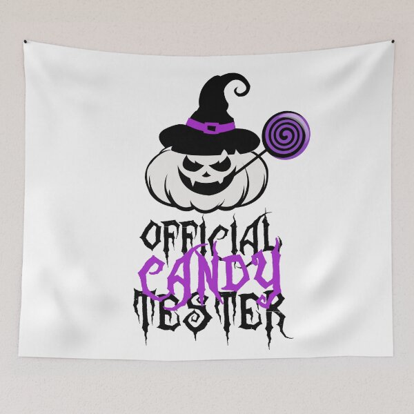 Item preview, Official Candy Tester - Halloween Scary Evil Pumpkin, Halloween Stickers designed and sold by tsquarefabrics.