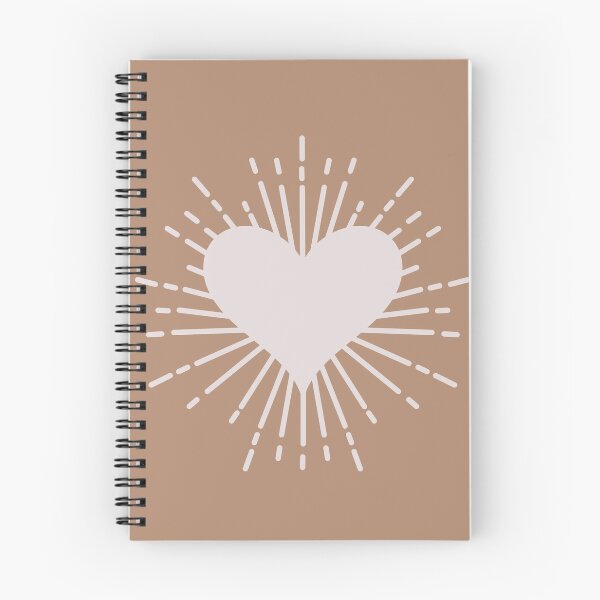 Item preview, Dreamy Aesthetic Sparkling Heart Cute & Minimalist In Pastel Colors Brown designed and sold by scorpiolane.