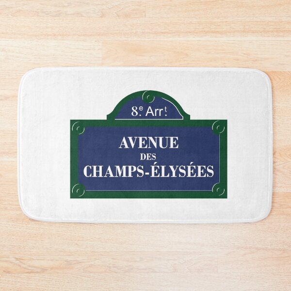 Item preview, Panel Avenue des Champs Elysees 8th Arrondissement Paris designed and sold by BubbleManShop.