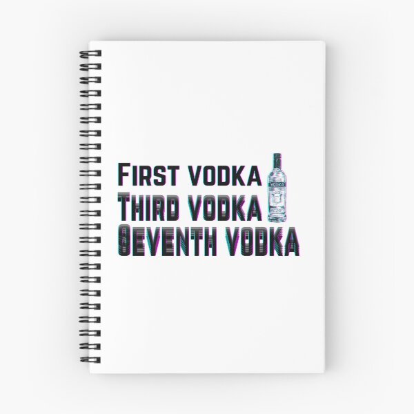 Aperçu de l'œuvre Première vodka troisième vodka septième vodka créée et vendue par JaneDesignsForU.