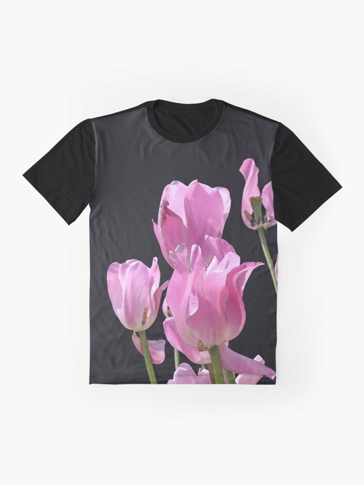Alternate view of Tulips in the pink Graphic T-Shirt