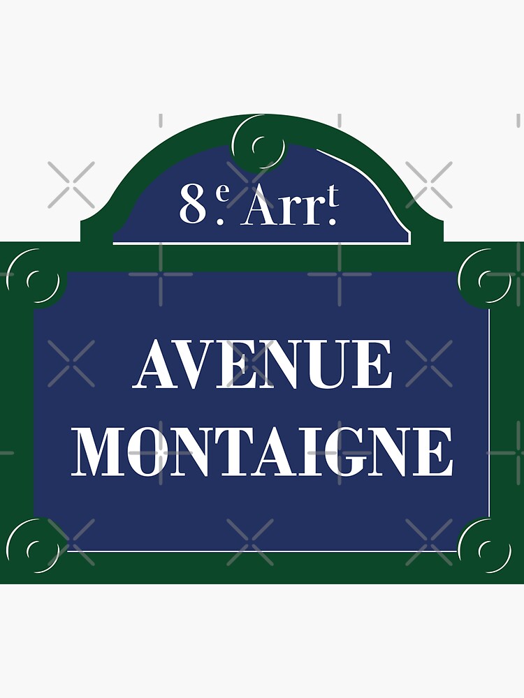 Panel Avenue Montaigne 8th Arrondissement Paris