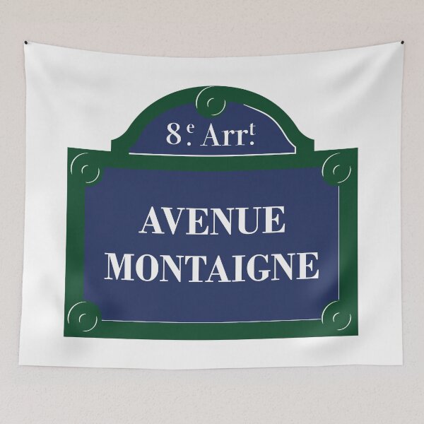Item preview, Panel Avenue Montaigne 8th Arrondissement Paris designed and sold by BubbleManShop.