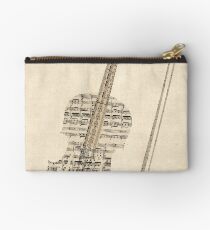 Violin Old Sheet Music Studio Pouch