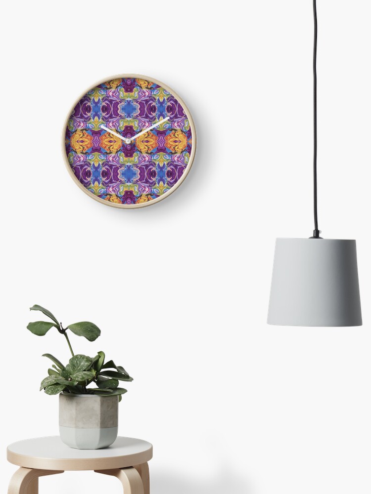 Thumbnail 1 of 4, Clock, Florid Oasis designed and sold by gidgetlefleur.
