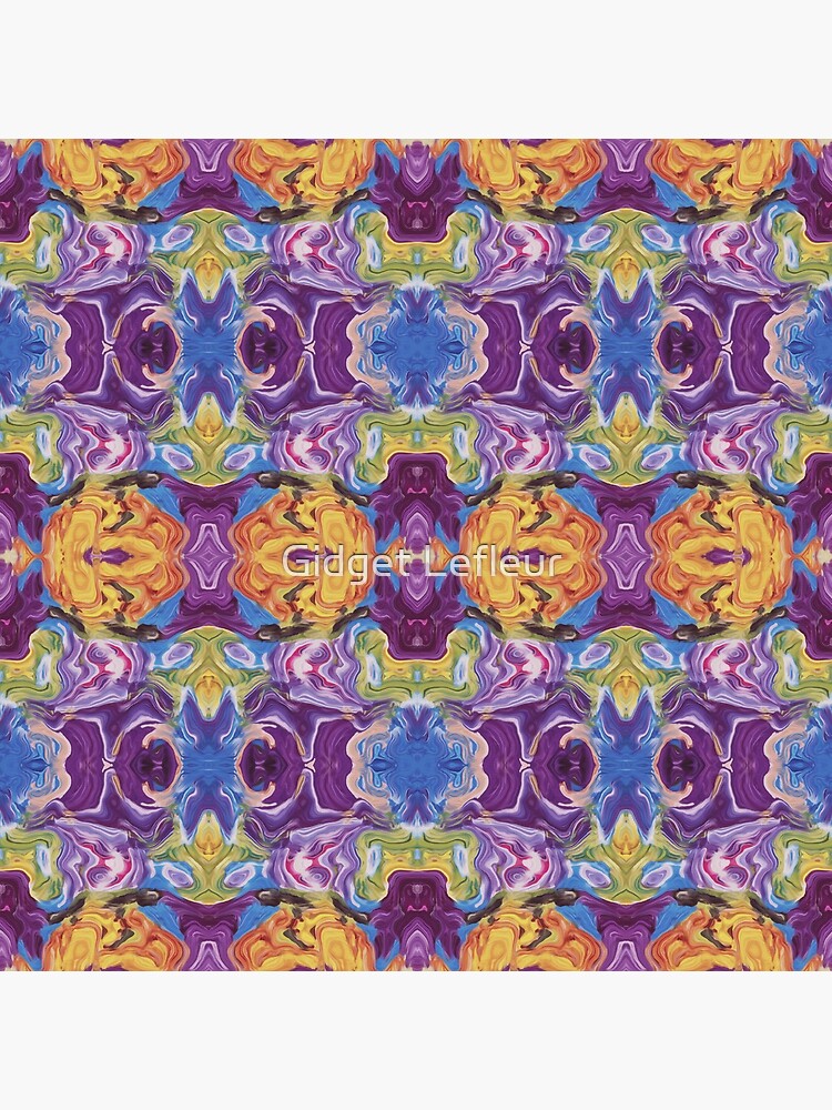 Thumbnail 4 of 4, Clock, Florid Oasis designed and sold by gidgetlefleur.