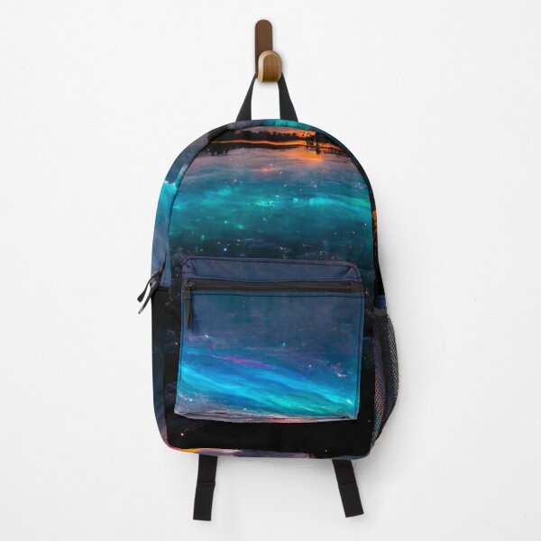 Item preview, Rainbow Over a Lake at Night designed and sold by ArtMadeByAI.