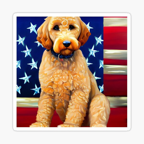 Yankee Golden Doodle Dandy 4th of July Funny Dog Shirt 