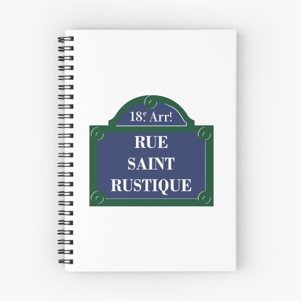 Item preview, Panel Rue Saint Rustique 18th Arrondissement Paris designed and sold by BubbleManShop.