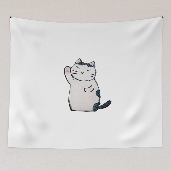 Item preview, Cat waves and says hello designed and sold by photoslot.