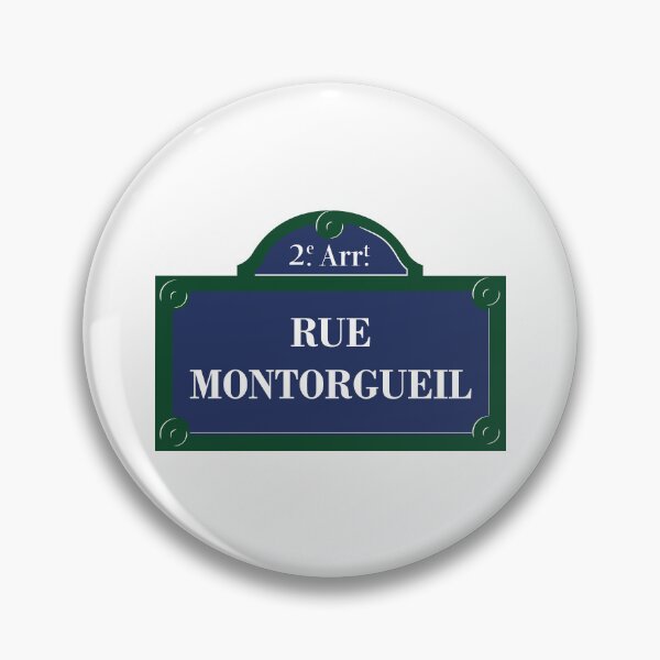 Item preview, Panel Rue Montorgueil 2nd Arrondissement Paris designed and sold by BubbleManShop.