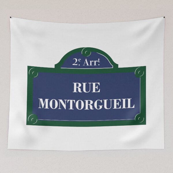 Item preview, Panel Rue Montorgueil 2nd Arrondissement Paris designed and sold by BubbleManShop.