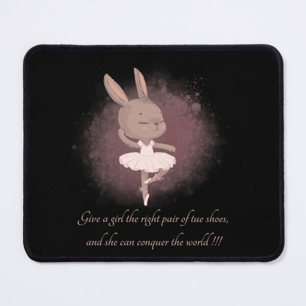 Item preview, Bunny Ballerina Dancing...Give a girl the right pair of tue shoes, and she can conquer the world !!! designed and sold by M-Infinite.