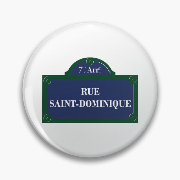 Item preview, Panel Rue Saint Dominique 7th Arrondissement Paris designed and sold by BubbleManShop.