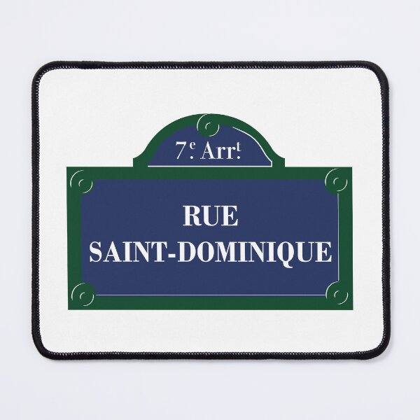 Item preview, Panel Rue Saint Dominique 7th Arrondissement Paris designed and sold by BubbleManShop.