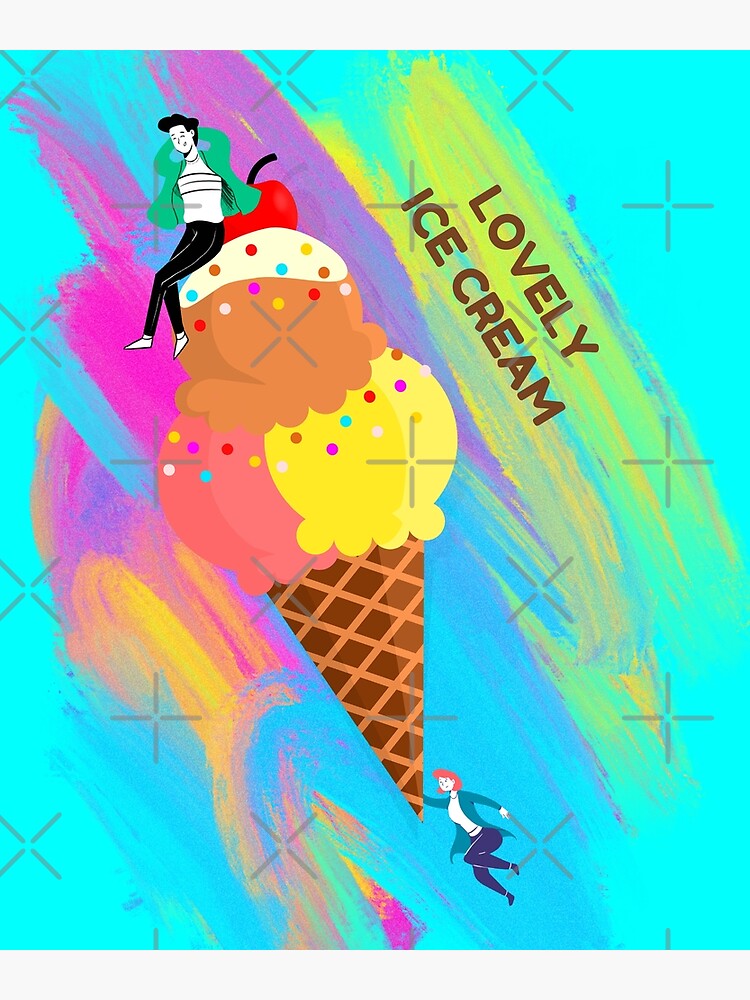 "Sea Salt Ice Cream" Poster for Sale by DoItOver Redbubble