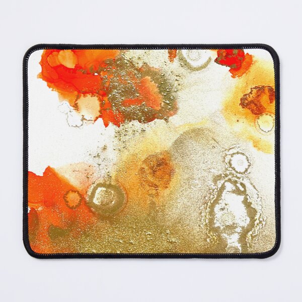Item preview, Bright Orange and Brilliant Gold Alcohol Ink designed and sold by Jenie Yolland.