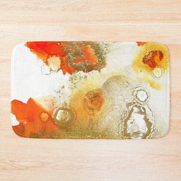 Item preview, Bright Orange and Brilliant Gold Alcohol Ink  designed and sold by Jenie Yolland.