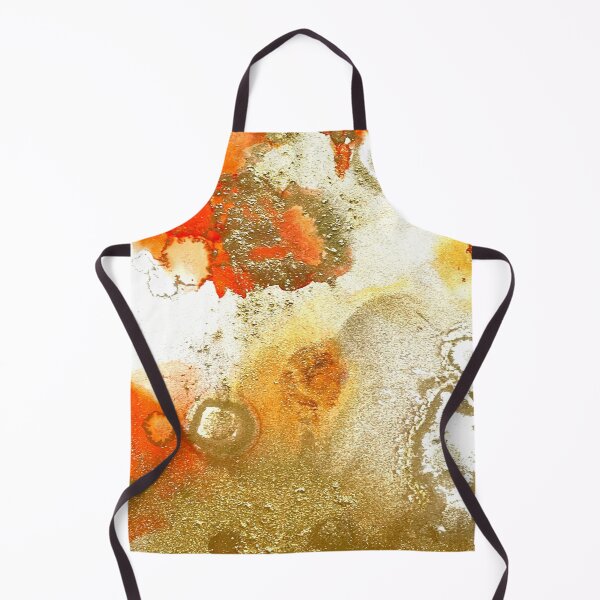 Item preview, Bright Orange and Brilliant Gold Alcohol Ink  designed and sold by Jenie Yolland.