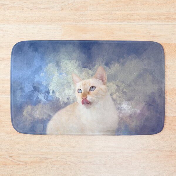 Item preview, Siamese Cat Licking Her Nose 01 designed and sold by Elisabeth Lucas.
