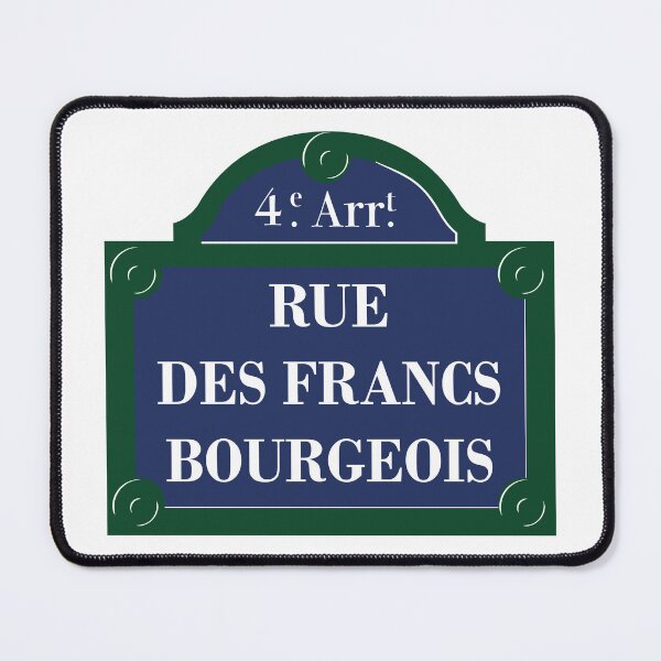 Item preview, Panel Rue des Francs Bourgeois 4th Arrondissement Paris designed and sold by BubbleManShop.
