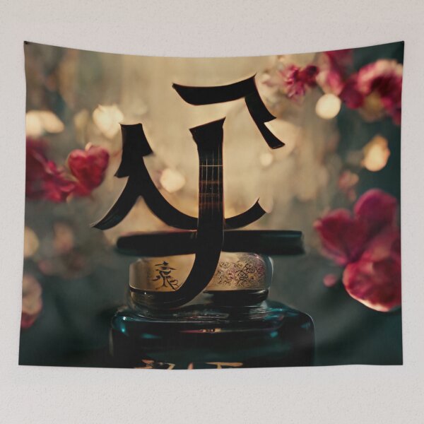 Item preview, Love Music Life Japanese Kanji Ultra Realistic Faint Art 002 designed and sold by buycostarica.