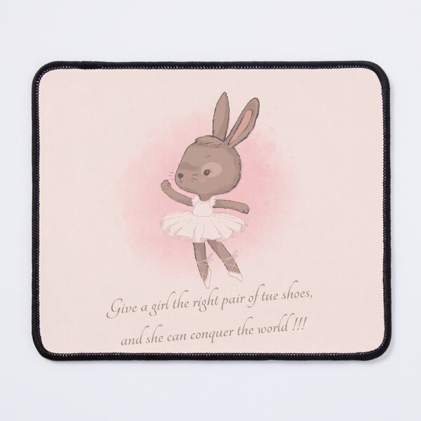 Item preview, Bunny Ballerina Dancing II...Give a girl the right pair of tue shoes, and she can conquer the world !!! designed and sold by M-Infinite.