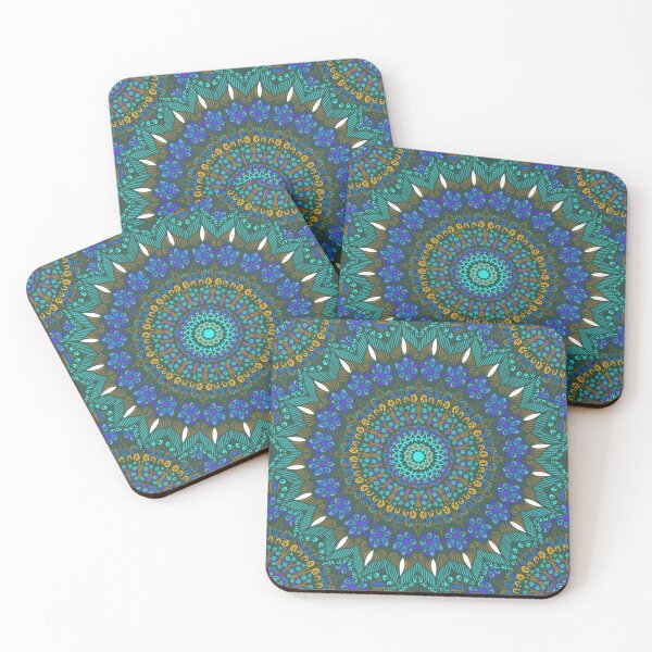 Item preview, Mandala Vintage Flower Bohemian Pastel Art Colorful Paisley  designed and sold by HomeCoquette.