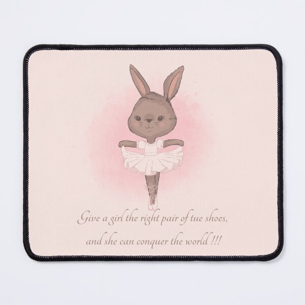 Item preview, Bunny Ballerina Dancing III...Give a girl the right pair of tue shoes, and she can conquer the world !!! designed and sold by M-Infinite.