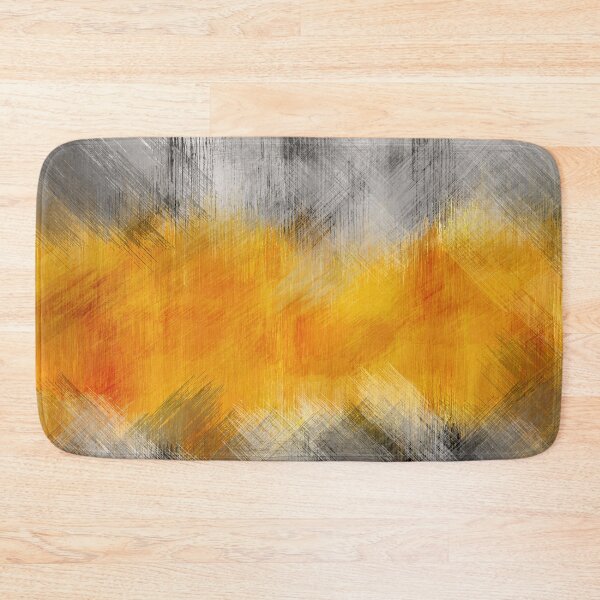 Item preview, Granite Gray and Harvest gold abstract designed and sold by k9printart.