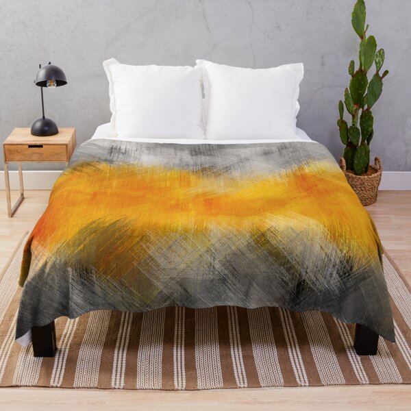 Item preview, Granite Gray and Harvest gold abstract designed and sold by k9printart.