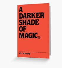 A Darker Shade of Magic: Typography Greeting Card