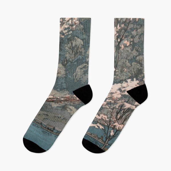 Item preview, Eight Scenes of Cherry Blossom: Arashiyama Hiroshi Yoshida 1935 吉田博 designed and sold by Onodera.